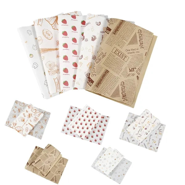 Gift Wrapping Sandwich Burger Tissue Paper