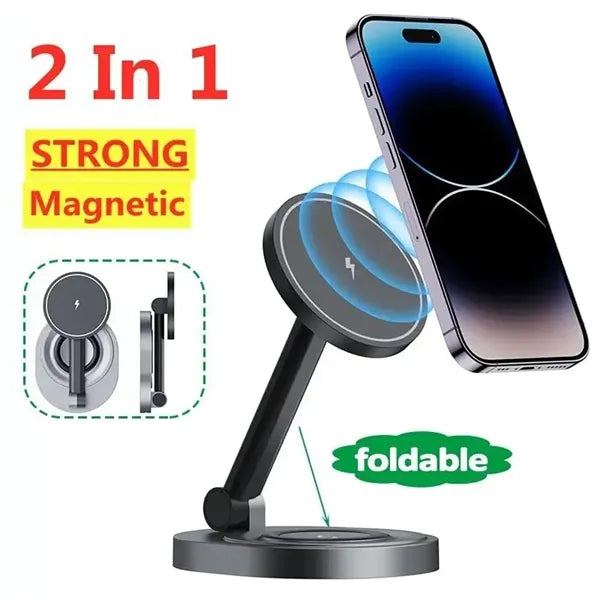 Magnetic Wireless Fast Charging Station for Multiple Devices