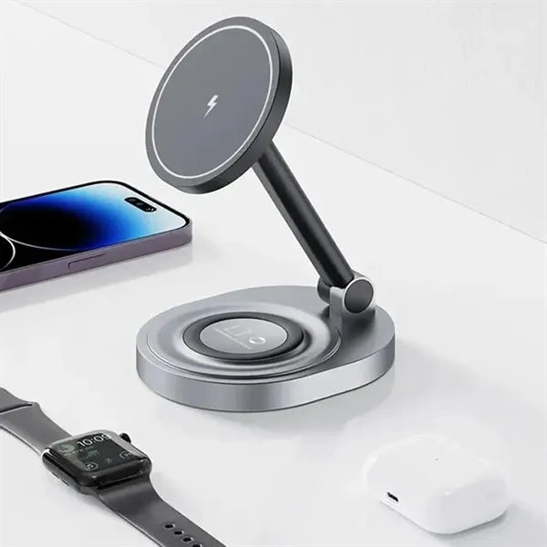 Magnetic Wireless Fast Charging Station for Multiple Devices