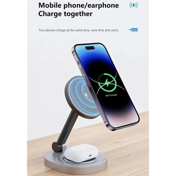 Magnetic Wireless Fast Charging Station for Multiple Devices