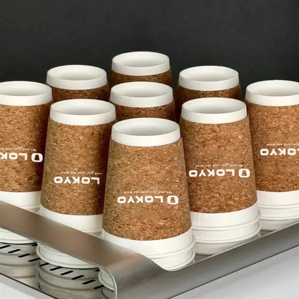 8oz/10oz/12oz/16oz Diposable Cork Paper Cup