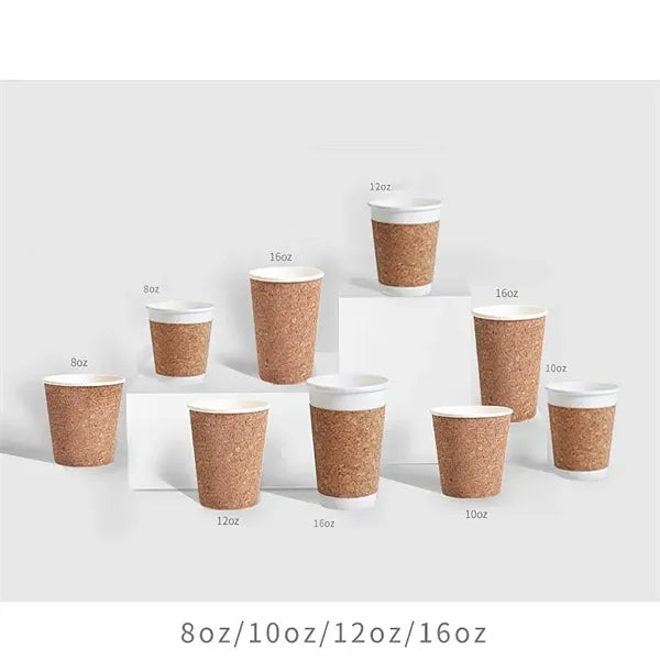 8oz/10oz/12oz/16oz Diposable Cork Paper Cup