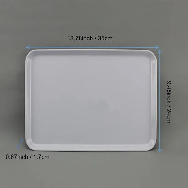 Restaurant Melamine Plate Plastic Fast Food Serving Tray