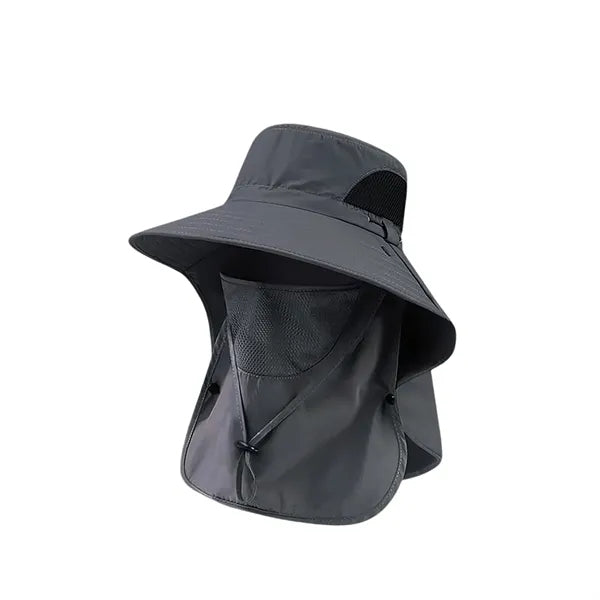 UV Protection Visor Fishing Hats with Neck Flap