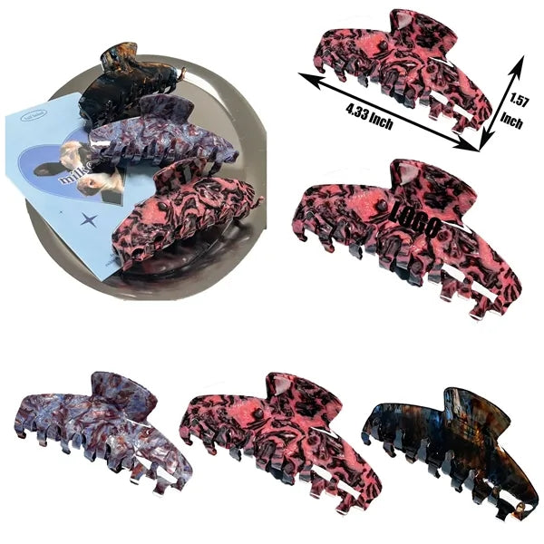 Retro Women 4.33Inch Large Acetate Hair Clip