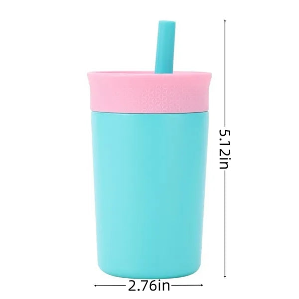 12oz Insulation Stainless Steel Tumbler with Straw