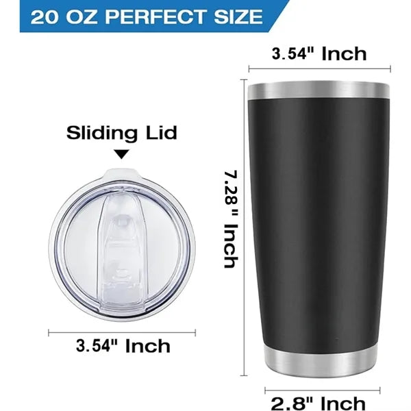 20oz Tumbler, Stainless Steel Insulated Coffee Travel Mug