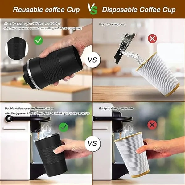 Oz Insulated Travel Coffee Mug Stainless Steel Tumbler