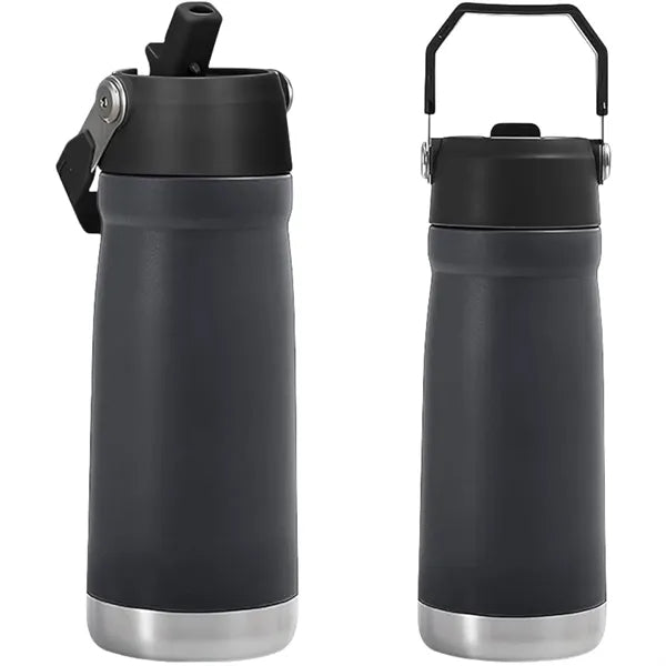 Oz Stainless Steel Water Bottle With Flip Straw