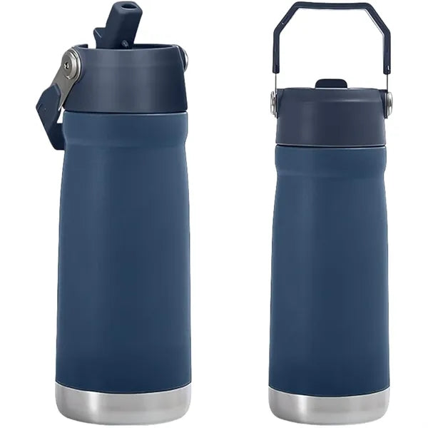 Oz Stainless Steel Water Bottle With Flip Straw