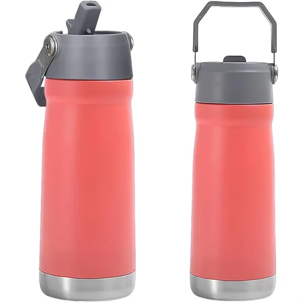 Oz Stainless Steel Water Bottle With Flip Straw