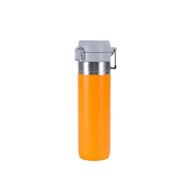 Oz Stainless Steel Water Bottle w/Push-Button Lid