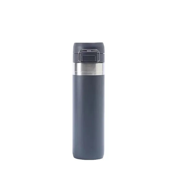 Oz Stainless Steel Water Bottle w/Push-Button Lid