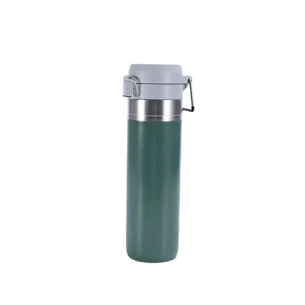 Oz Stainless Steel Water Bottle w/Push-Button Lid