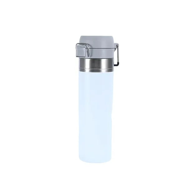 Oz Stainless Steel Water Bottle w/Push-Button Lid