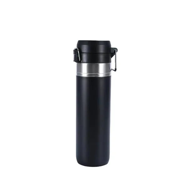 Oz Stainless Steel Water Bottle w/Push-Button Lid