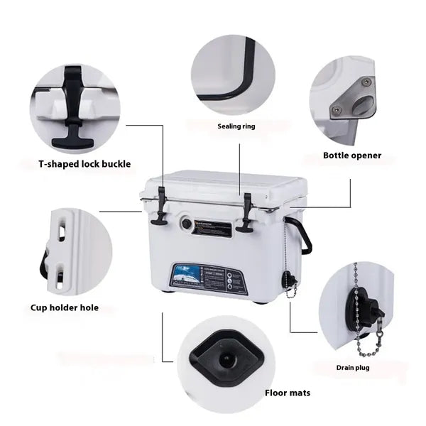Large Capacity Insulated Cooler Box For Outdoor And Car Use