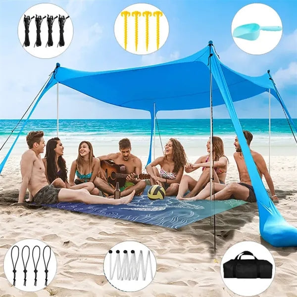 Elastic Sun Shade Canopy Tent For Beach And Outdoor Events