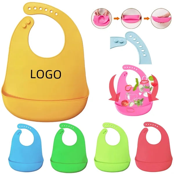 Food-Safe Silicone Baby Catch-All Bib