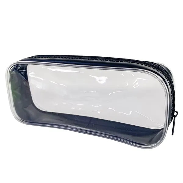 PVC Pencil Bag Zipper Pouch Clear Transparent Waterproof