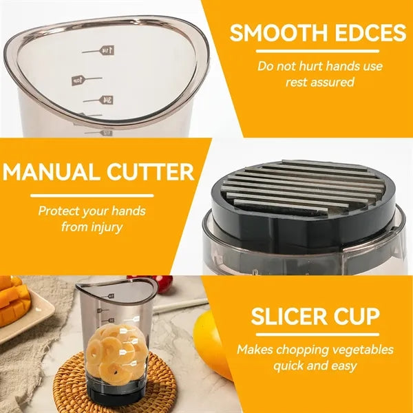 Stainless Steel Fruit Slicer For Strawberry And Melon Prep