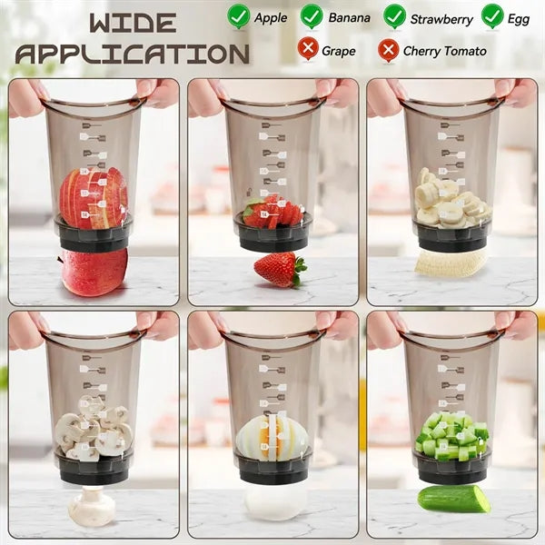 Stainless Steel Fruit Slicer For Strawberry And Melon Prep