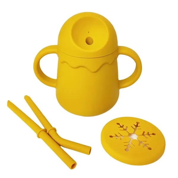 Silicone Baby Double-Handle Drinking Cup