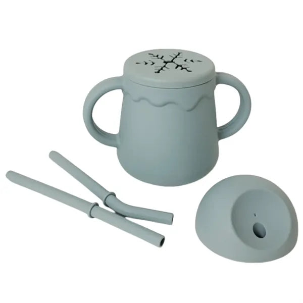 Silicone Baby Double-Handle Drinking Cup