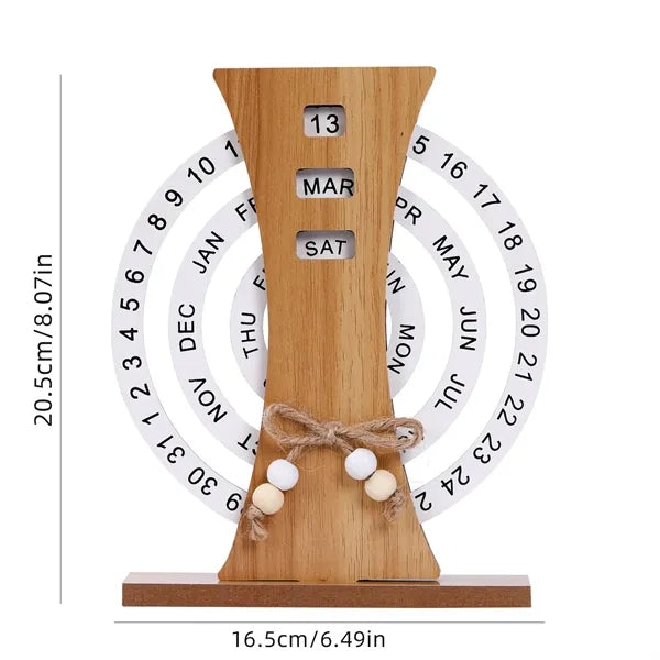 Adjustable Wooden Date Block with Custom Logo