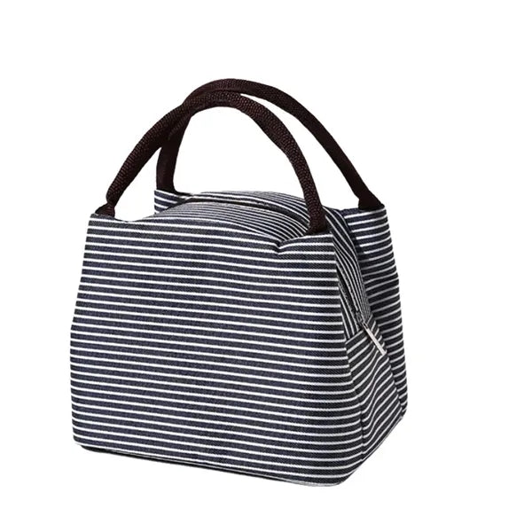 Striped Custom Insulated Lunch Tote