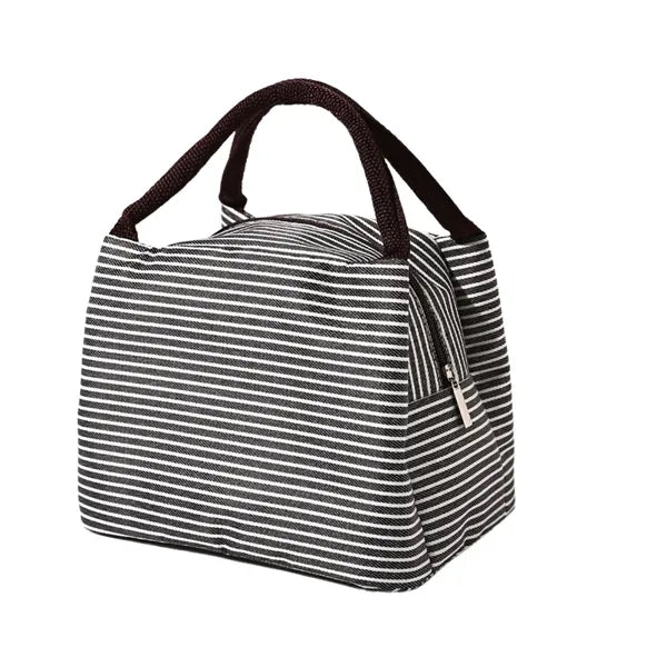 Striped Custom Insulated Lunch Tote