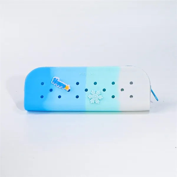 Logo DIY Silicone Mesh Pencil Pouch