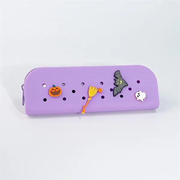 Logo DIY Silicone Mesh Pencil Pouch
