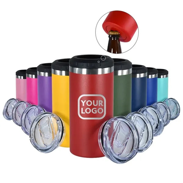 16oz Multi-Functional 304 Stainless Steel 4-In-1 Cooler