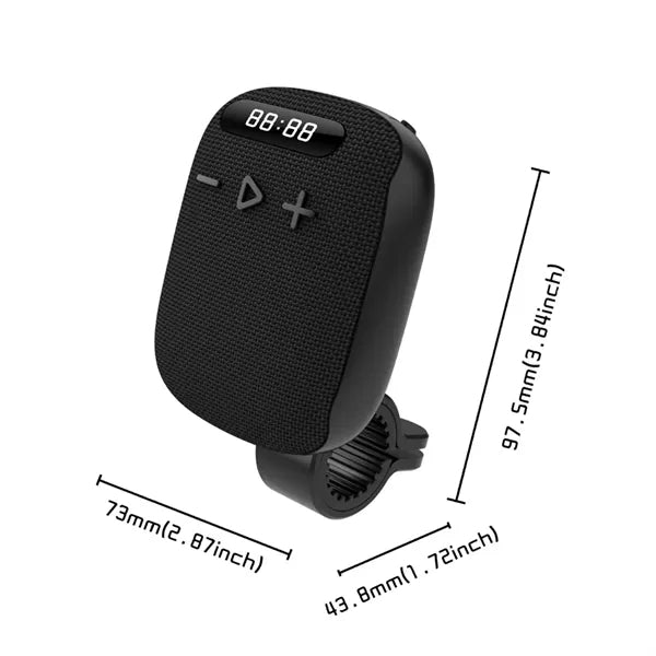 Portable Bluetooth Bass Speaker With Bike Mount And Strap