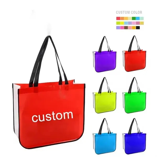 Extra Large Laminated Shopping Tote Bag
