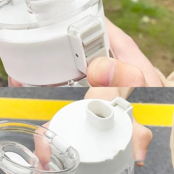 Large Capacity Sports Water Bottle with Straw for Summer