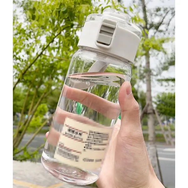 Large Capacity Sports Water Bottle with Straw for Summer