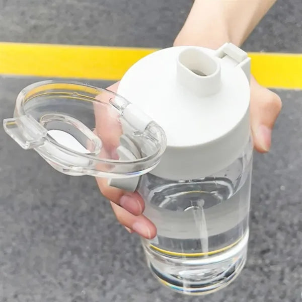 Large Capacity Sports Water Bottle with Straw for Summer