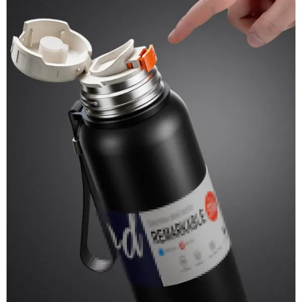 Large Capacity Double Lid 316 Stainless Steel Insulation Cup