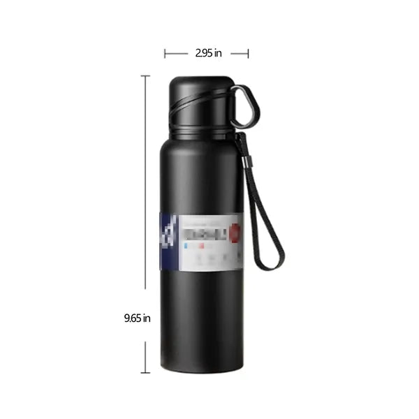 Large Capacity Double Lid 316 Stainless Steel Insulation Cup