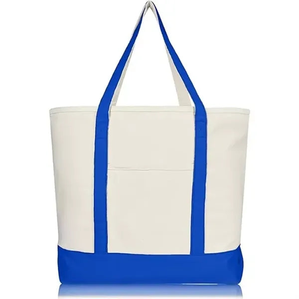 Canvas Tote Bag Bulk with Outer Pocket
