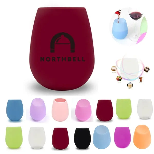 Colorful Silicone Wine Glasses