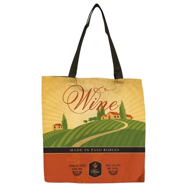 Flat Vibrant 9oz Cotton Canvas Tote Bag