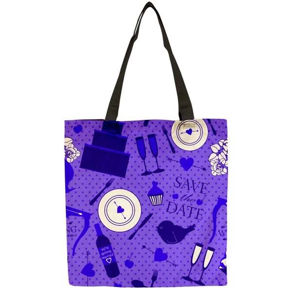 Flat Vibrant 9oz Cotton Canvas Tote Bag