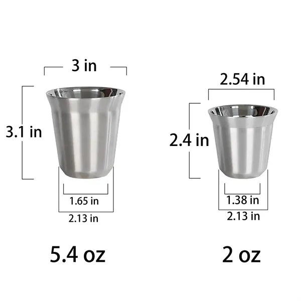 5.4oz Double Wall Stainless Steel Coffee Mug