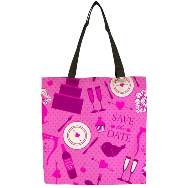 Flat Vibrant 9oz Cotton Canvas Tote Bag