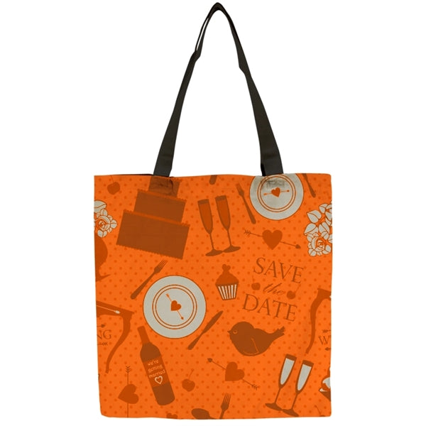 Flat Vibrant 9oz Cotton Canvas Tote Bag