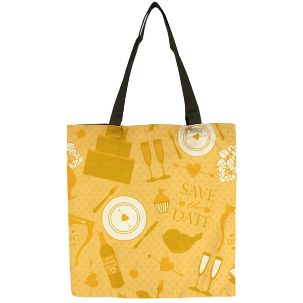 Flat Vibrant 9oz Cotton Canvas Tote Bag