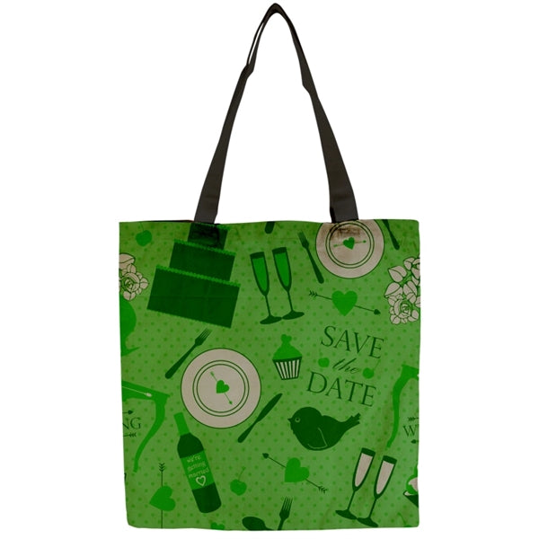 Flat Vibrant 9oz Cotton Canvas Tote Bag